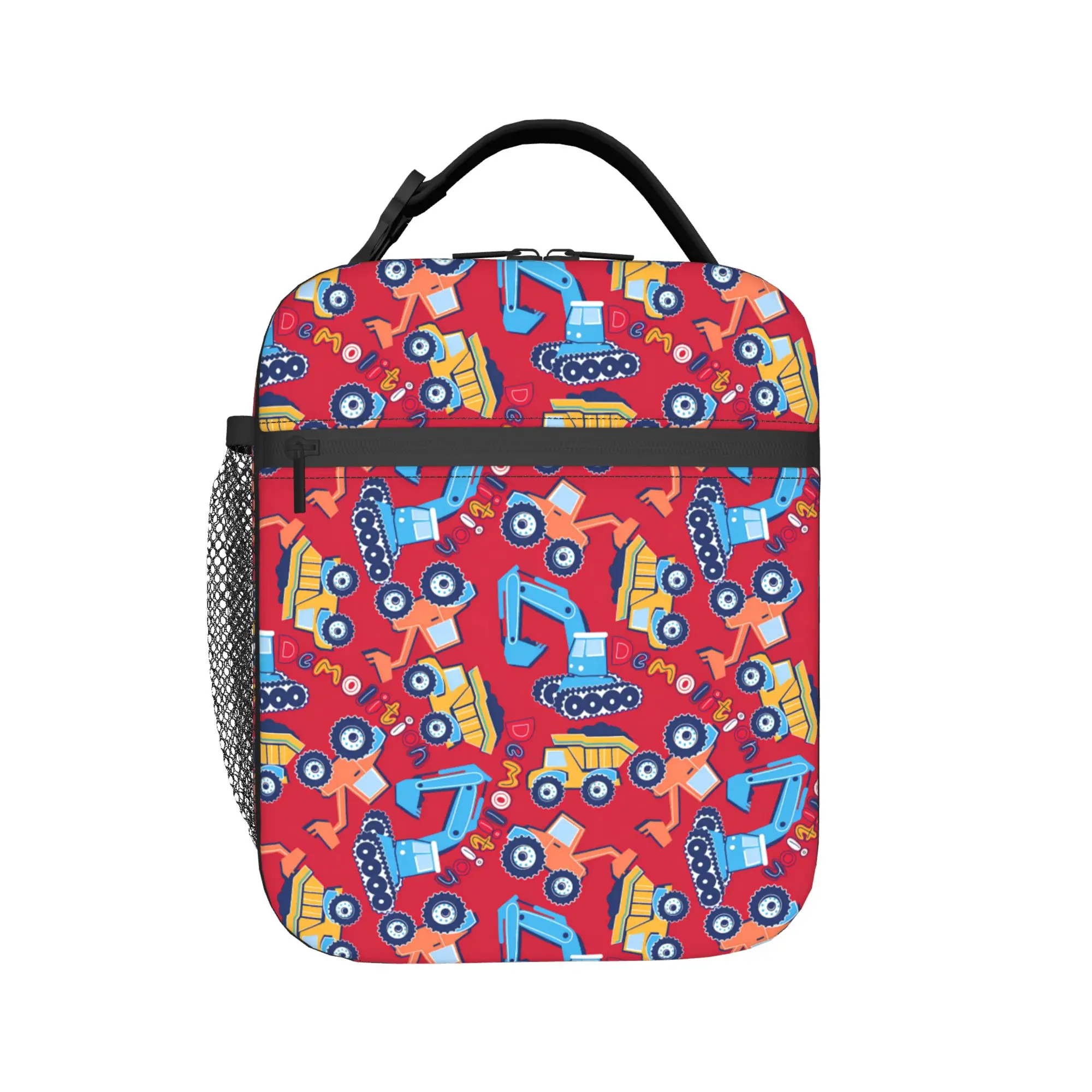 Lunch Bag Excavator Construction Truck Office Lunch Box For Women  Fashion Convenient Graphic Design Thermal Lunch Bags
