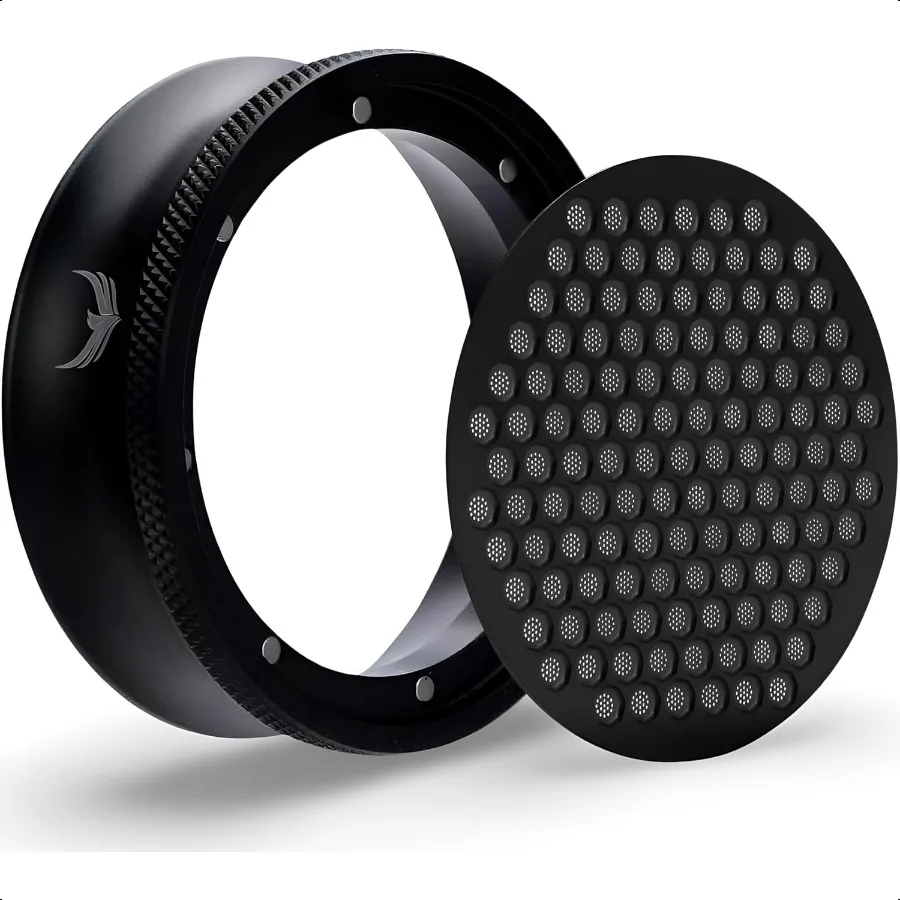 

58mm Magnetic Espro Portafilter Dosing Funnel and Puck Screen Set Coffee Dosing Ring And Filter Compatible with 58mm Portafilte