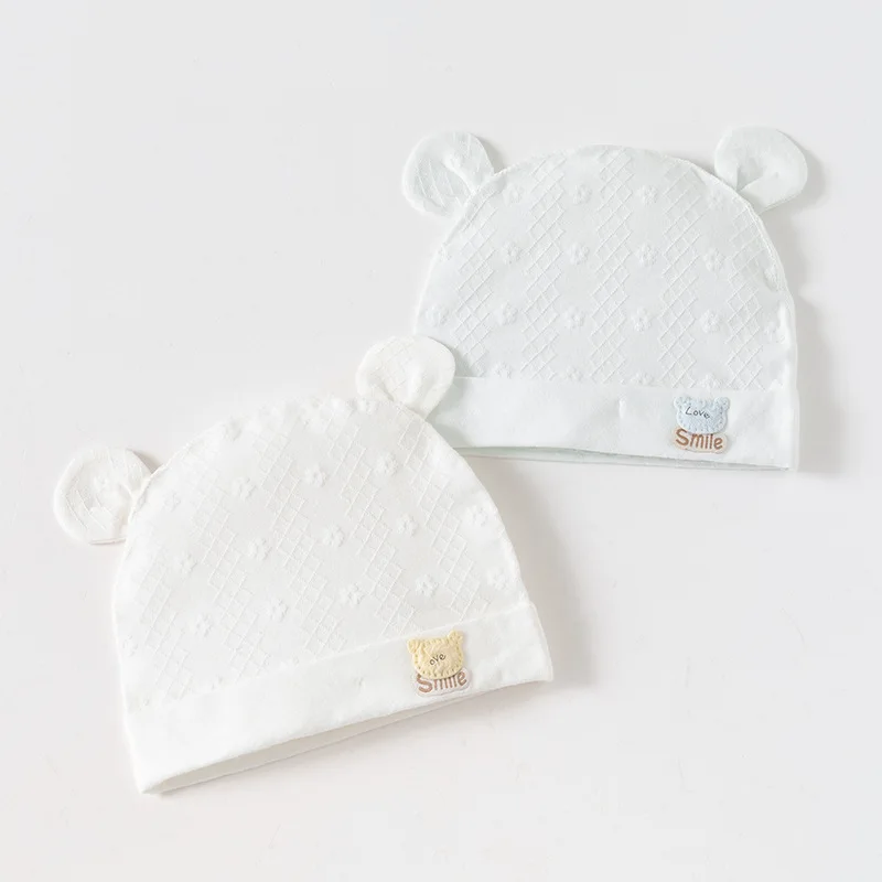 

Two-piece Baby Hat, Newborn Boneless Tire Hat, Summer Thin Bear Binaural Hat, Newborn Baby Comfortable Air Conditioner Hat
