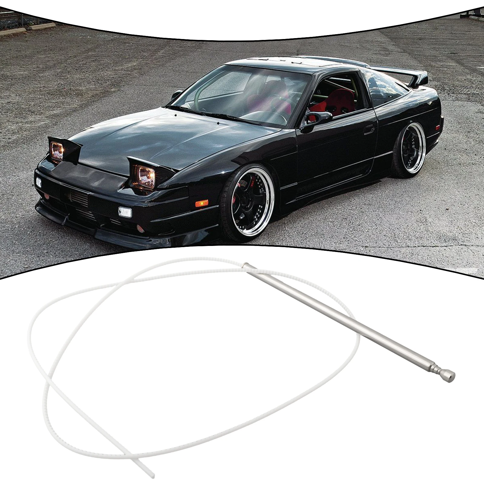 Car Power Antenna 28215-F6506 28215 F6503 28215-89902 For Nissan For 300ZX 1985-96 AM/FM Power Antenna Replacement Mast Plastic