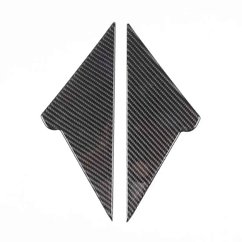 

For BMW 5 Series G60 2024 Soft Carbon Fiber Car A Pillar Triangle Panel Frame Cover Trim Sticker Car Accessories