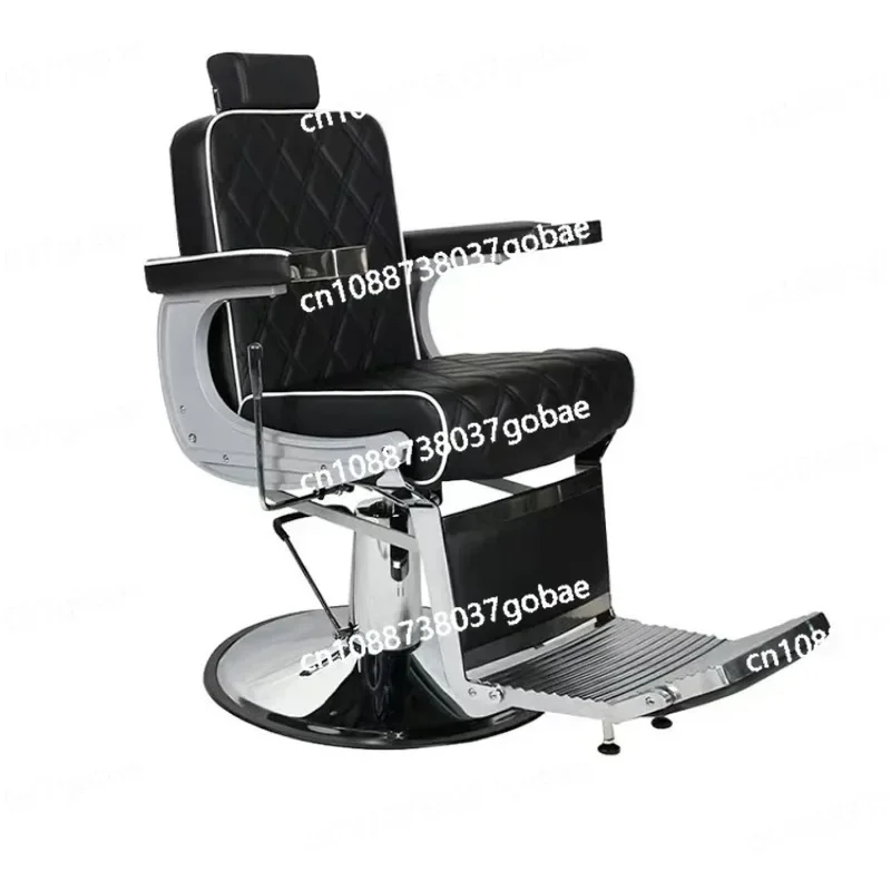 High Class Foot Pump Recline Hairdressing Message Salon Chair Leather Men Barber Chair