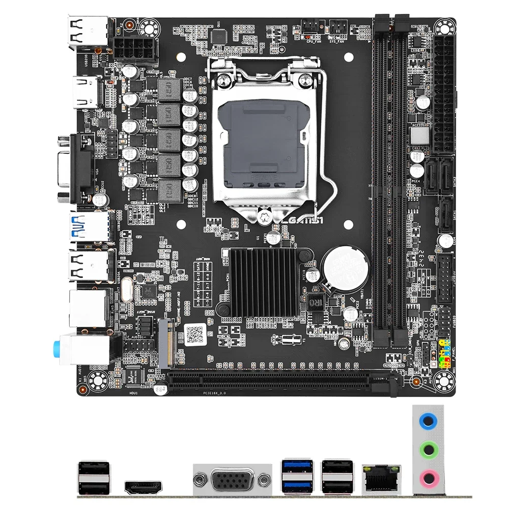 JINGSHA H310M-I motherboard LGA 1151 support intel core 6/7/8/9th gen CPU NVME NGFF M.2 DDR4 32GB placa mae itx pc gaming VGA