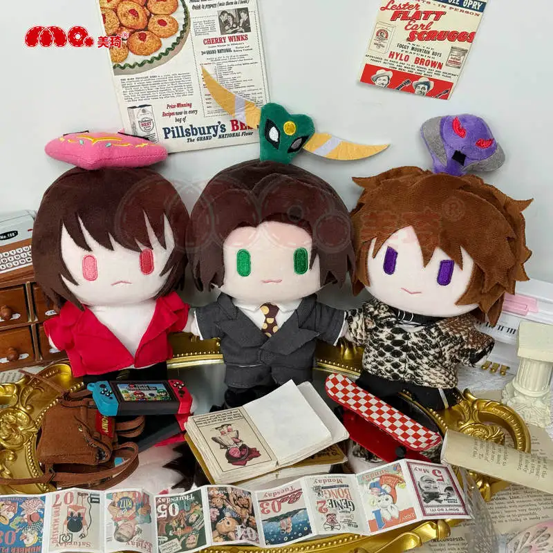 In Stock Ryuki Series Cotton Doll Tezuka Kaji Asakura Takeshi Kitaoka Shuichi Plush Anime Collectible Desktop Display Ornament