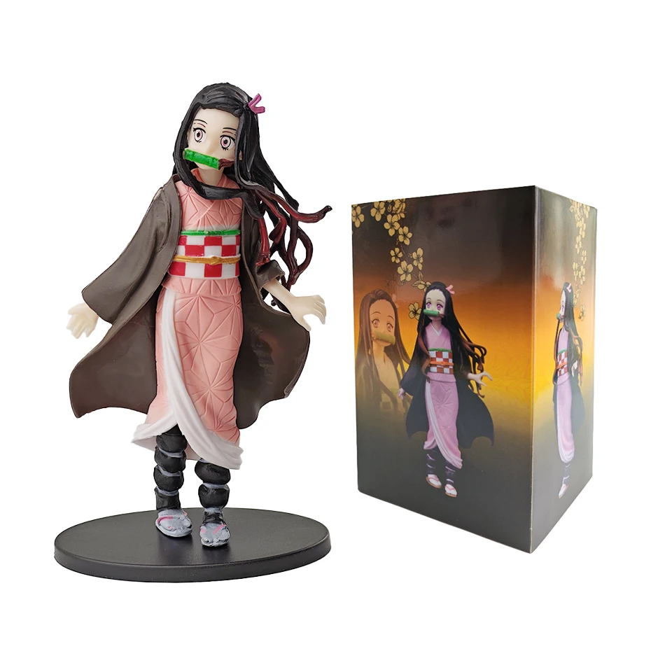 Anime Demon Slayer Demon Slayer: Kimetsu no Yaiba Figur Kamado Tanjiro Acchion Figur Azuma Zenitsu Nezuko Warrior PVC Modell und ys