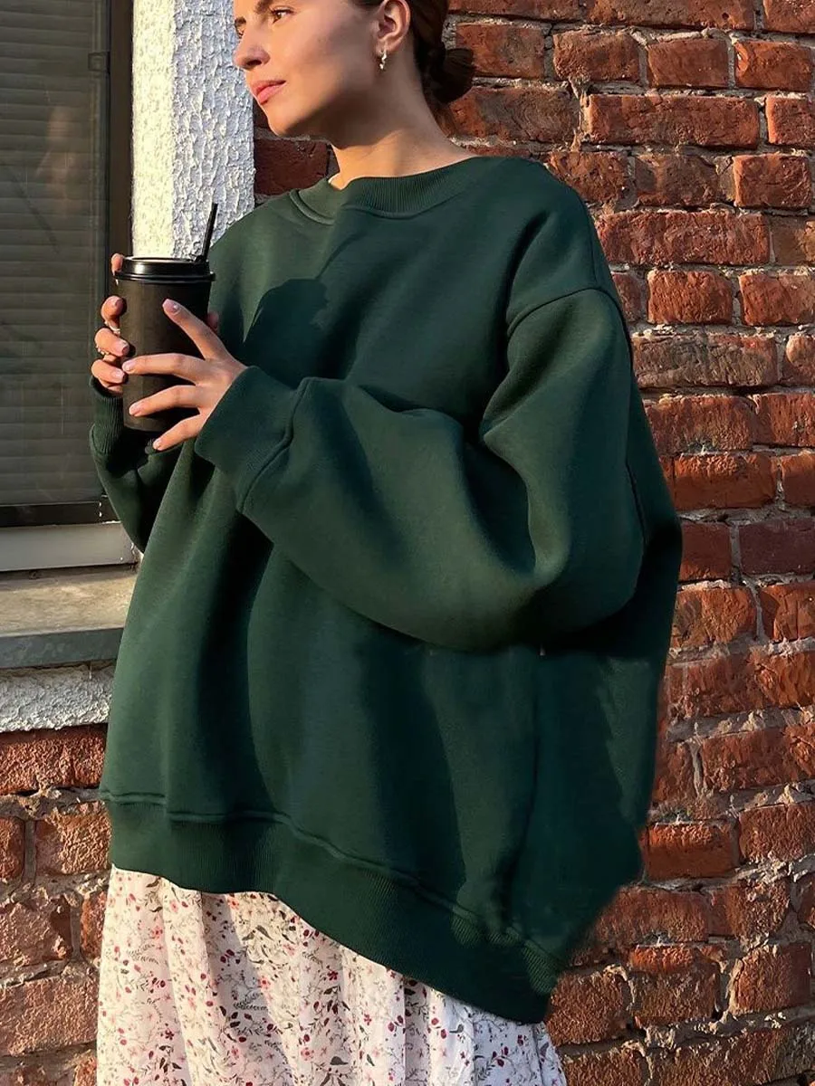 

Oversized Casual Sweatshirt Women Fashion Vintage Hoodies Autumn Hip Hop Pullover Female Loose Sweatshirt High Street Outerwear