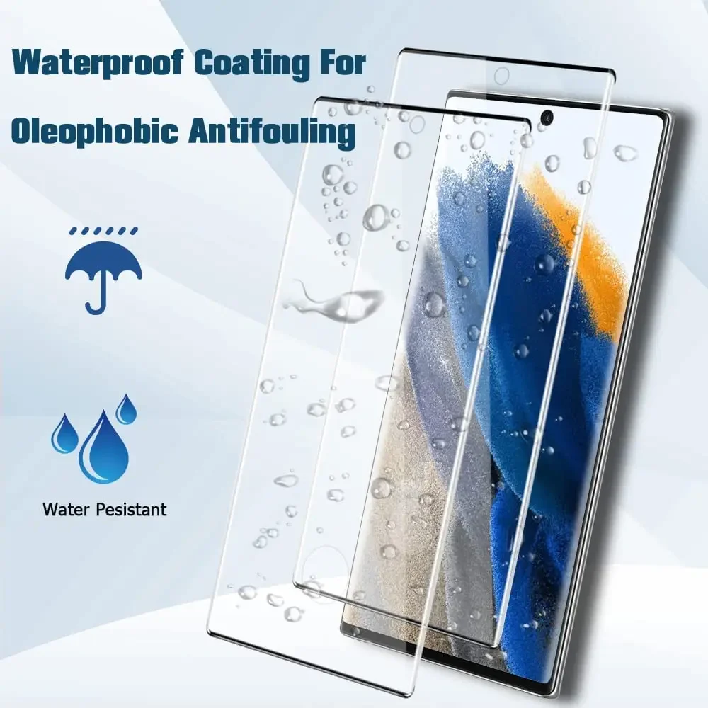 2-4Pcs Screen Protecto For Samsung Galaxy S24 S23 S22 Ultra 5G Curved Tempered Glass For Samsung S20 S21 Plus Note 20 10 Ultra