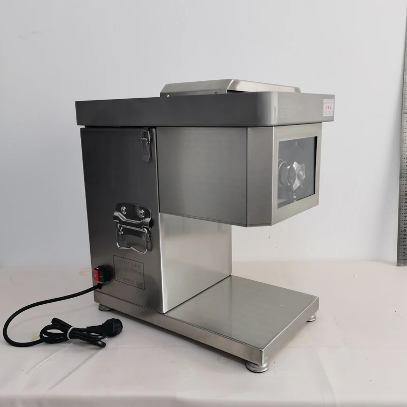 2025New Commercial Meat Slicer Machine 150kg / h Meat Cutter Grinder Auto Stainless Steel Vegetable Tabletop Kitchen Appliance