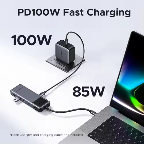 UGREEN Uno USB C HUB 6-in-1 4K60Hz PD100W 10Gbps USB3.2 Splitter Adapter for Laptop Macbook Pro Air USB Expander Docking Station - Image 5
