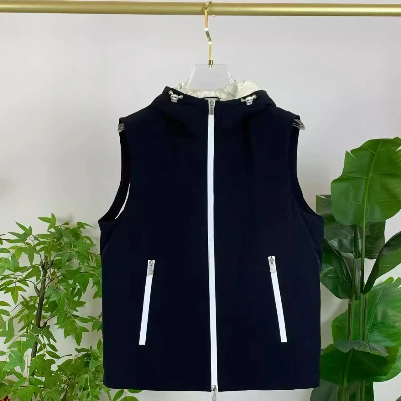 

BC итальянская мужская одежда, осенне-зимний новый стиль старых денег, мужская мода, повседневный жилет, съемный жилет с капюшоном, куртка