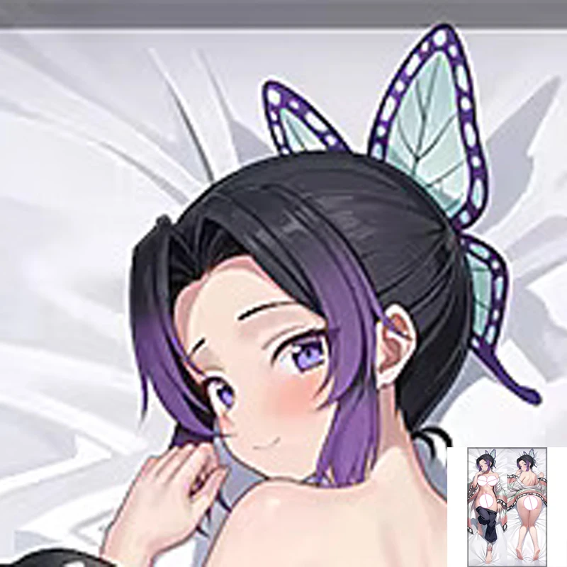 

Anime Dakimakura Pillow Case Fate Sexy and Busty Shinobu Kochou Double-Sided Halloween Decoration