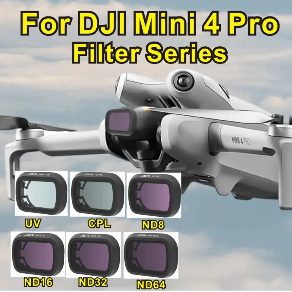 

Для DJI Mini 4 Pro фильтр Защита объектива UV поляризация CPL, ND8 светильник сокращение, mini 4 Pro drone UV lens