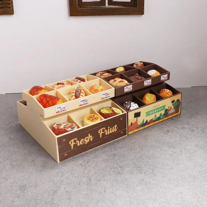 1:12 Puppenhaus Simulation Supermarkt Display Stand Obst Gemüse Rack Modell Puppenhaus Möbel Dekor Puppen Haus Zubehör