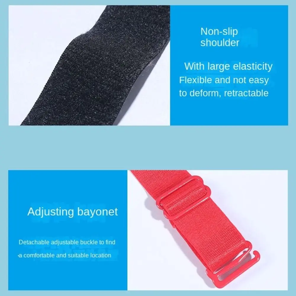 สายเสื้อชั้นในไรน์สโตนสำหรับผู้หญิง2คู่กันลื่นเสื้อชั้นในยืดหยุ่นแบบถอดได้สายรัด Tali bahu ปรับได้