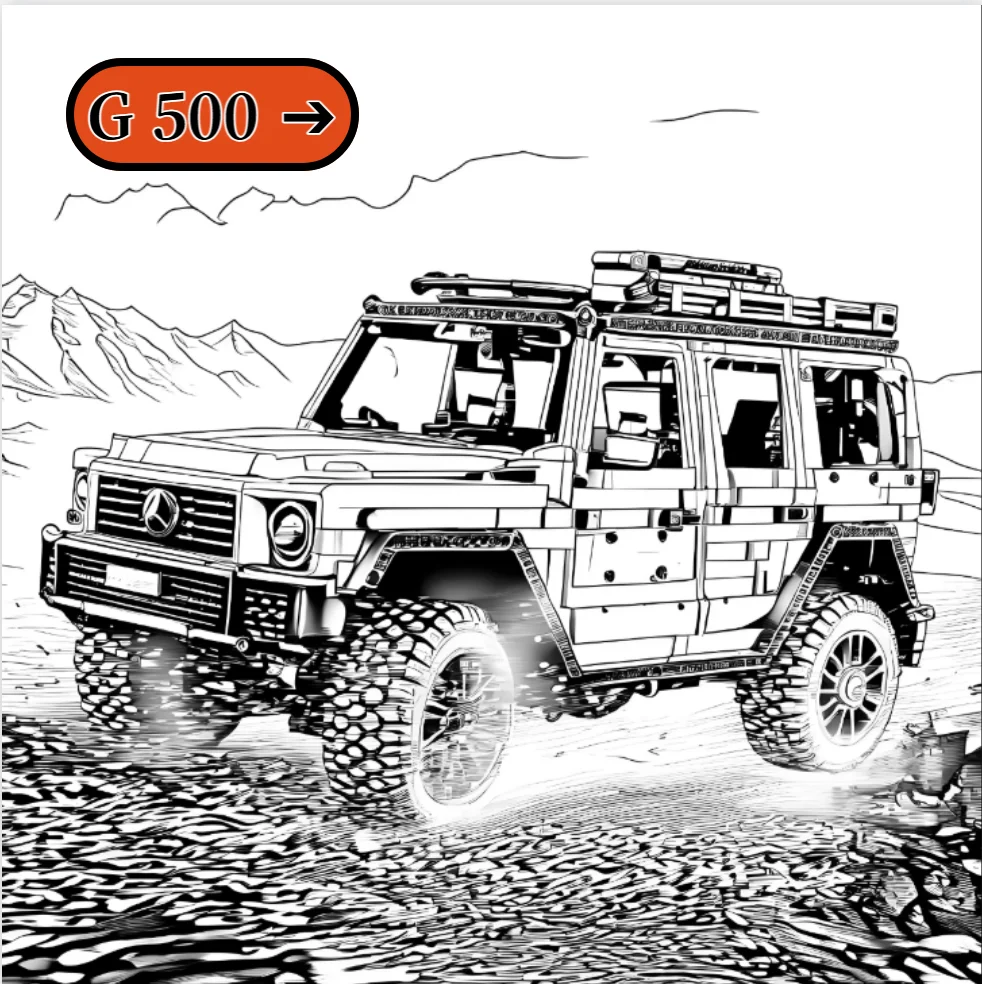 2025 2891 Stücke Neue G 500 PROFESSIONELLE Linie Geländewagen Auto Modell Bausteine Ziegel Spielzeug