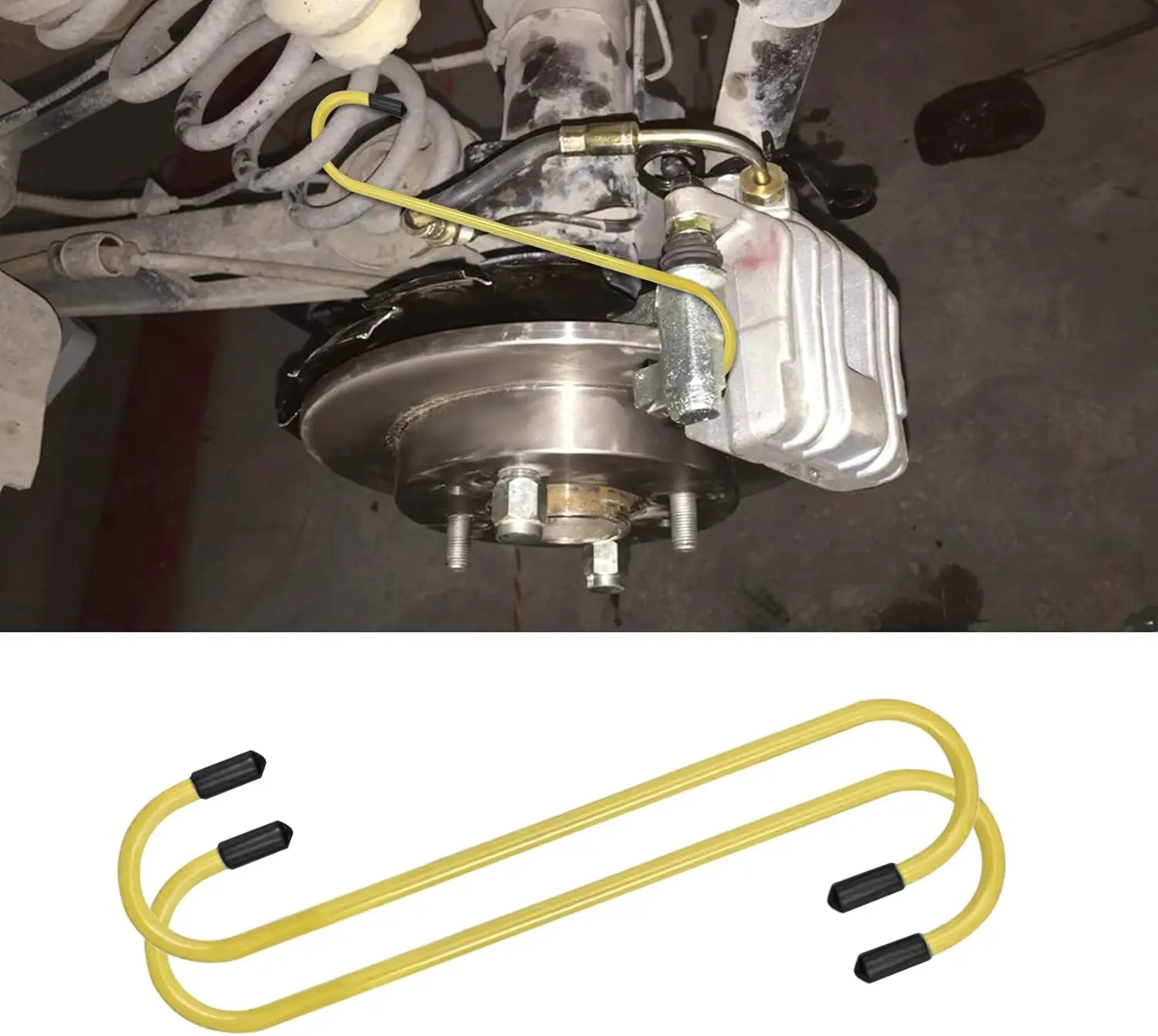 

Auto Brake Caliper Hanger Hook with Rubber Protection Caliper Holder for Brake Service Suspension Repair Automotive Tools