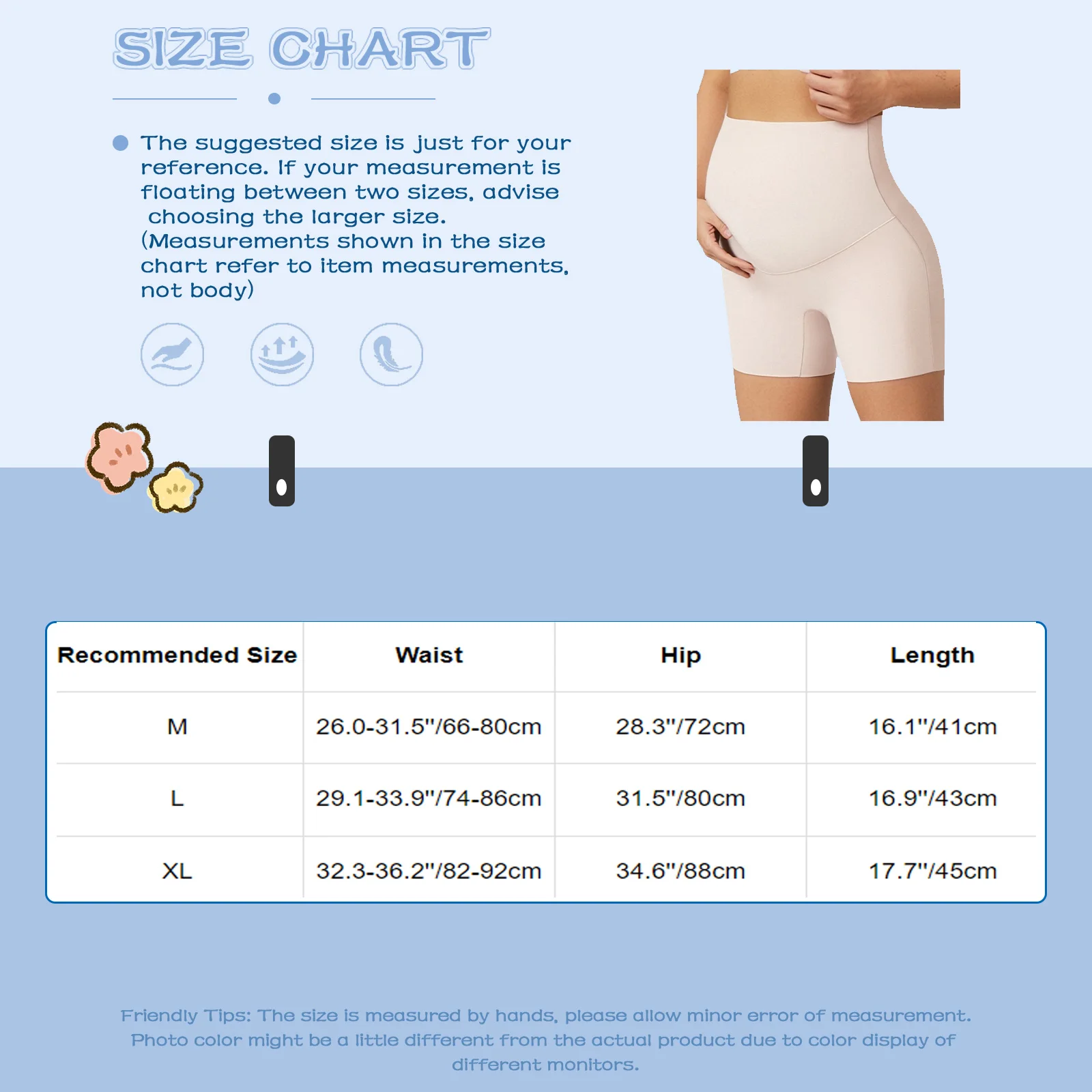 Maternity Solid Color Seamless Shorts High Waist Abdominal Support Underwear Shapewear Pregnancy Women Clothing Casual Wear