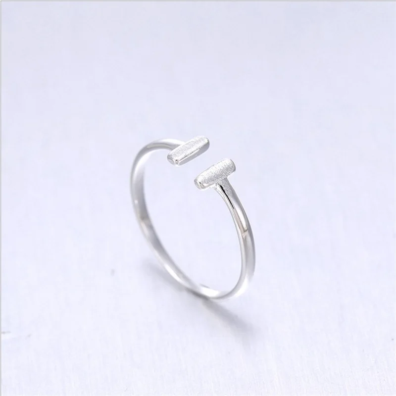 Fashion Adjustable Size Letter Ring for Women Girls Jewelry Finger Ring Party Birthday Wedding Gift e506