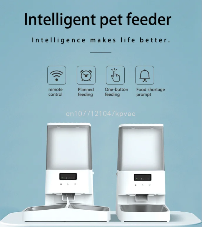 Wholesale Folding Base Bracket Smart Pet Feeder Automatic Feeder Cat Dog Feeder WIFI Remote Control