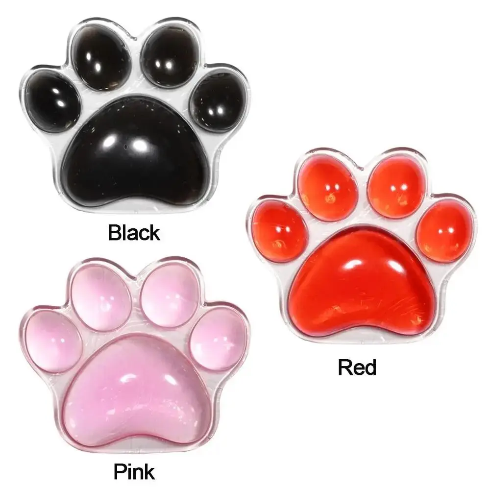 

Cat's Paw Shaped Keyboard Wrist Rest Crystal Anti-Fatigue Keyboard Holder Easy Typing Durable Typing Support Pad