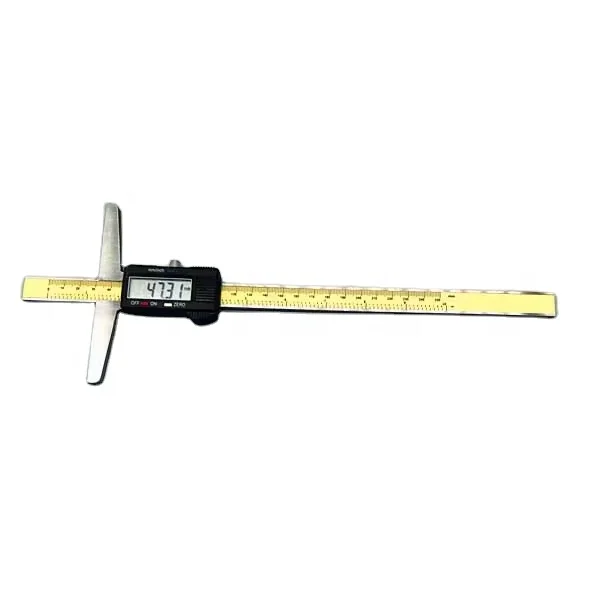 Precision Stainless Steel Digital Depth Caliper 250mm/10 Inches +/-0.04mm Accuracy 1 Year Warranty