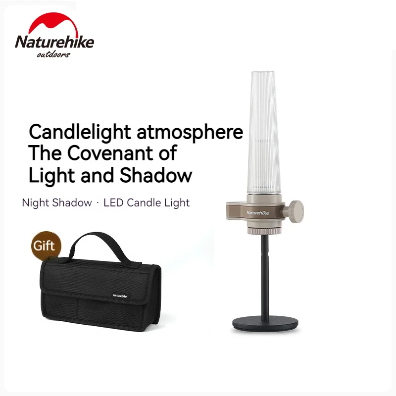 

Naturehike Candlelight LED Lamp Outdoor Candle Light Camping Lantern Adjustable Lighting Ultralight Portable Waterproof IPX4