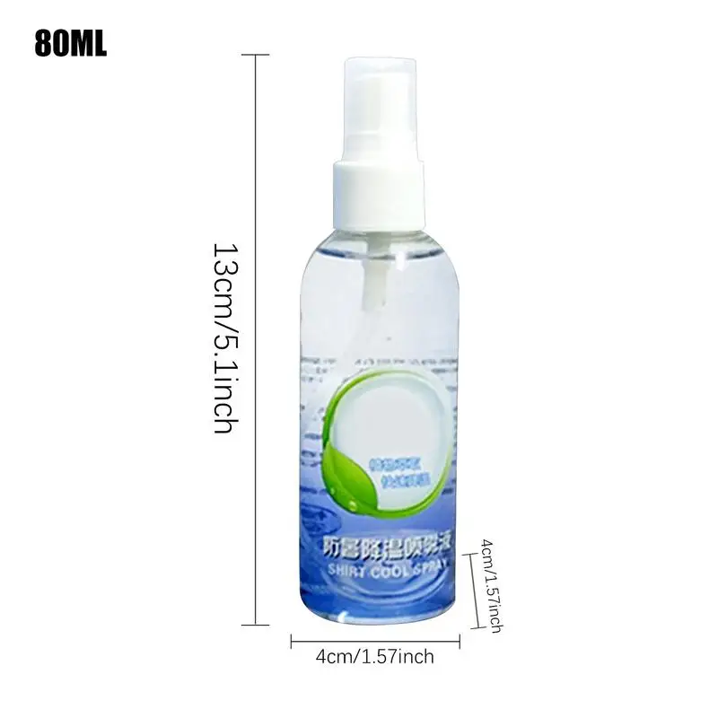 80ml Cooling Spray For Hot Weather Gentle Soothing Summer Spray Instant Cool Spray Moisturizing Cooling Face Spray Body Cooler