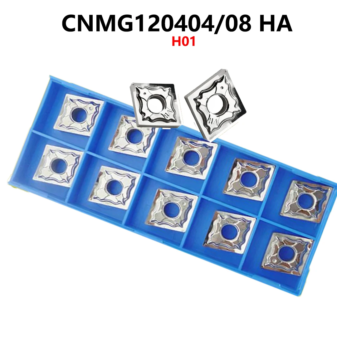 

Original CNMG120404-HA H01 CNMG120408-HA H01 Carbide Inserts Processing Aluminum Copper CNMG 120404 CNC Tools Holder Blades