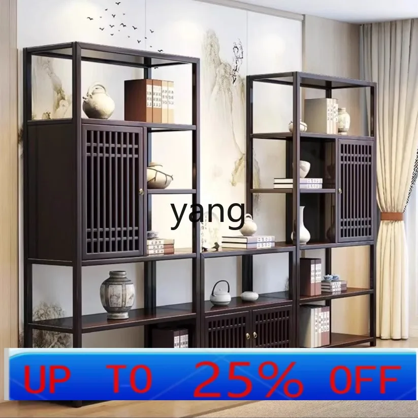 

Стеллаж из массива дерева в китайском стиле, офисная перегородка, тумба для чая, винтажный витринный шкаф