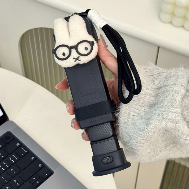 Miffy Miffy Kawaii Anime Cartoon Rabbit Protective Cover for DJI Pocket3 Cute Portable Protect Anti-fall Silicone Base Black Lanyard - Aliexpress Deal
