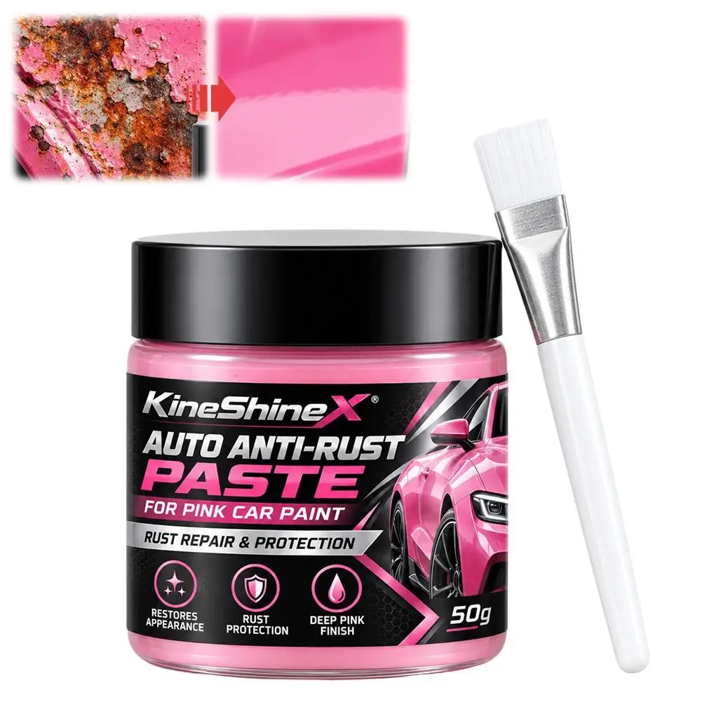 Auto Anti Rust Paste 50g Applicator Brush Included for Car Door Seams Wheel Arches