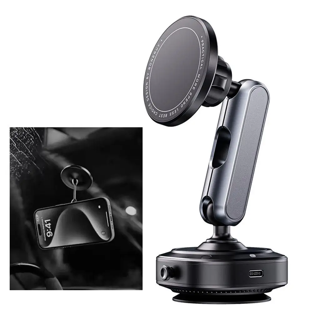 

New Car Magnetic Mobile Phone Holder 360 Degree Rotation, Vacuum Adsorption, No Need To Charge, Suitable for Car Navigation H3K1
