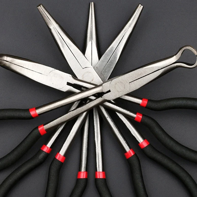 

Electrician Specific Extended Pointed Nose Pliers 11 Inch 280mm Long Handle Multifunctional Round Nose Pliers Plug Puller