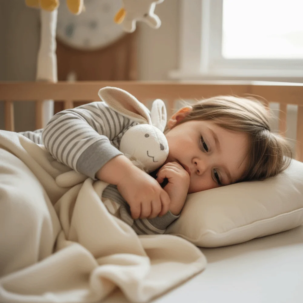 Square Shape Baby Rabbit Comforter Cute Embroidery Elegant Bow Decor Rabbit Square Blanket Material Stuffed Animal Bunny