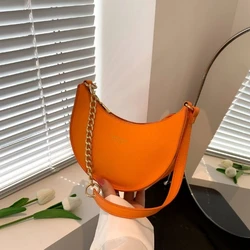 Orange Moon Women Bags 2023 New Trend Elegant Girl Woman Handbag Luxury Shoulder PU PVC Lady Crossbody Purses Tote Women's Bag