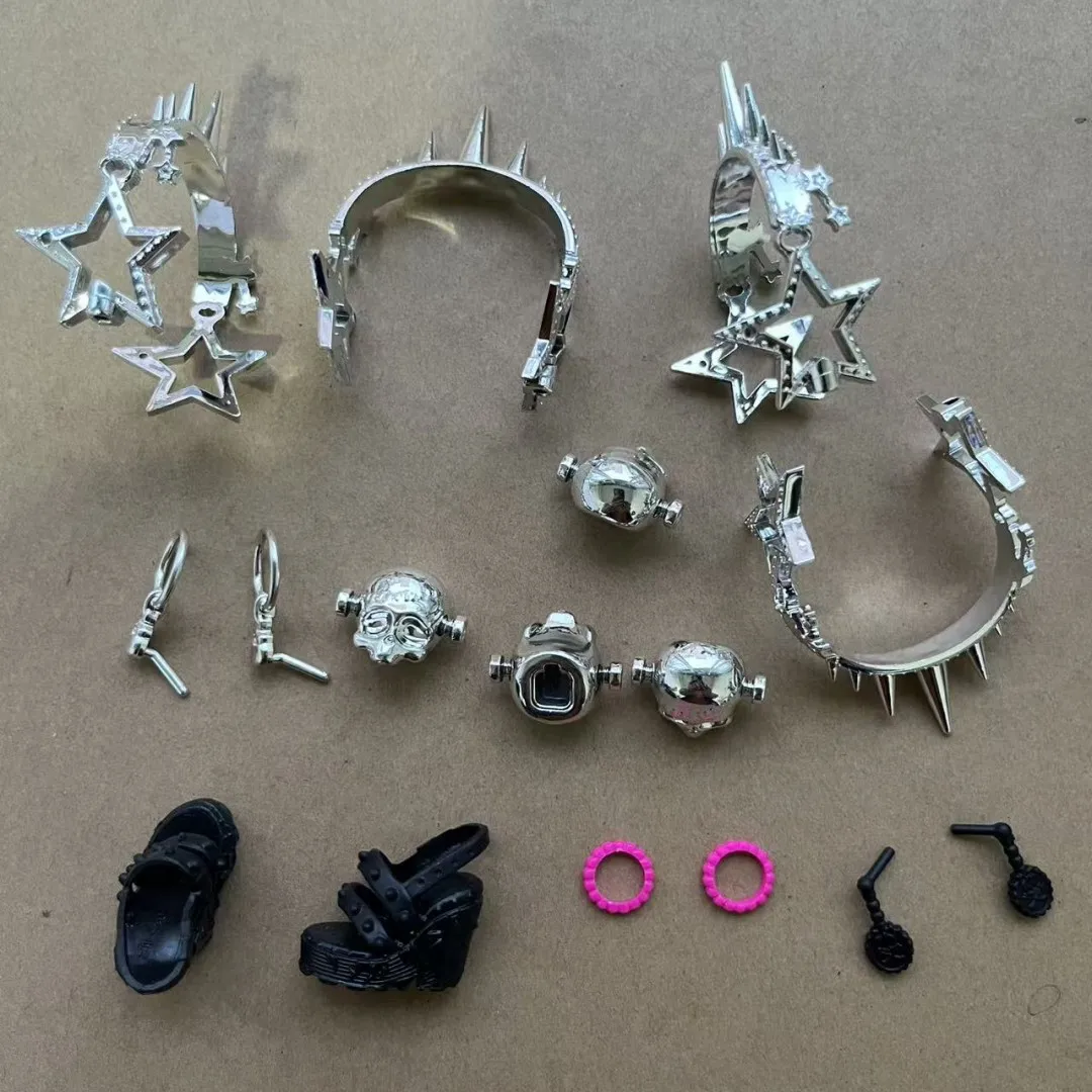 DIY Monster Doll Parts Original Accessory Earrings Neck Ring Hats Wand Waistbands Crowns Personality Dressing Parts