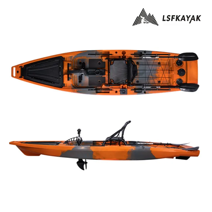 Large 12.5ft Fishing Kayak 3.18m Boat With 360 Degree Chair And High Carrying Capacity