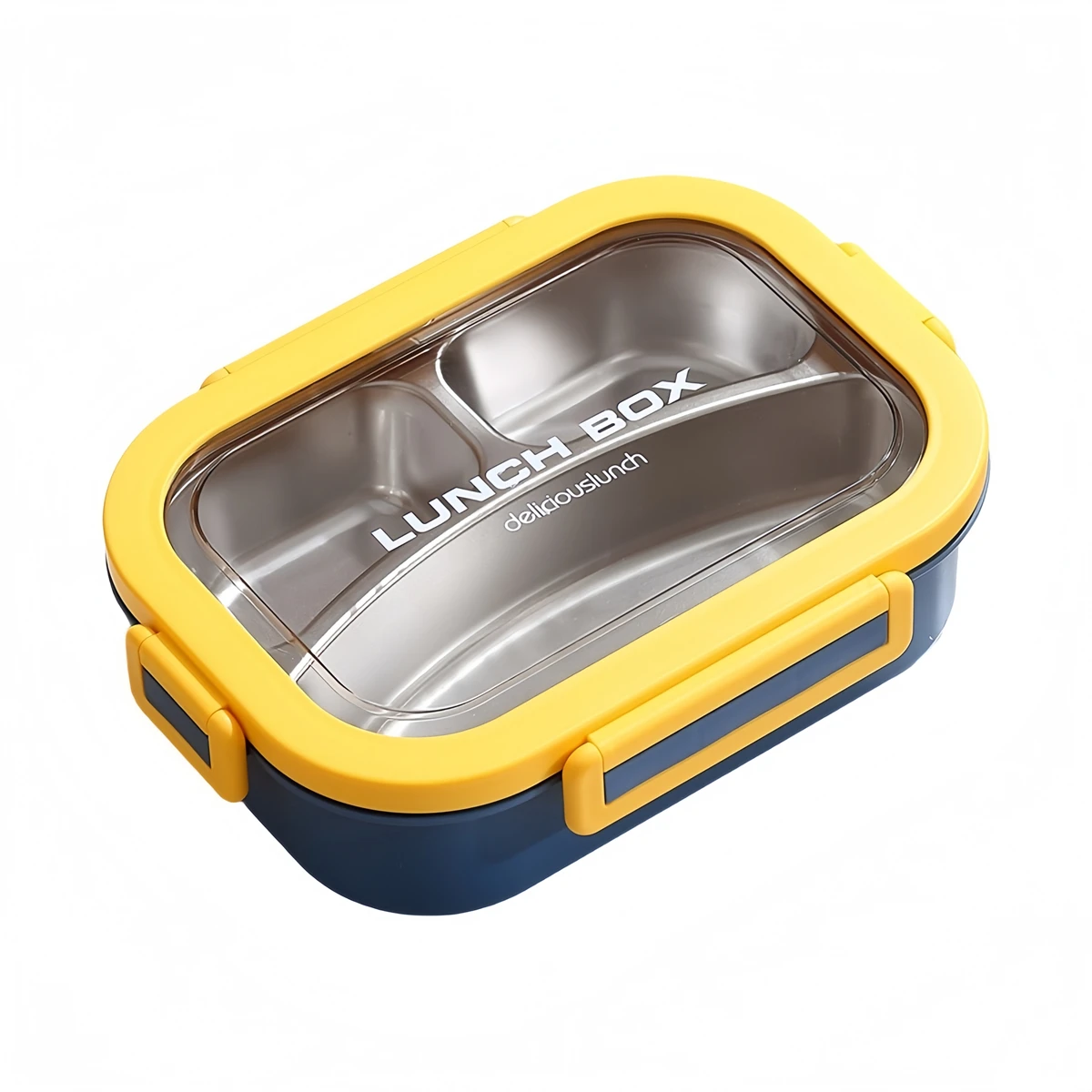 23.7x17.3x6.6cm 3 Compartment Container Easy Clean Lunch Box Lunch Box Lunch Container For Adults Compact Size Dishwasher Safe
