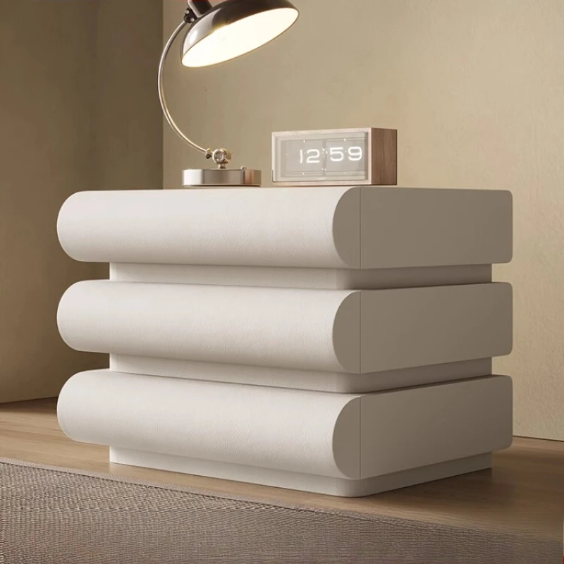 

Living Room Unique Bedside Table Low Console Trendy Simple Modular White Bedside Table Mini Luxury Criado Mudo Home Furniture