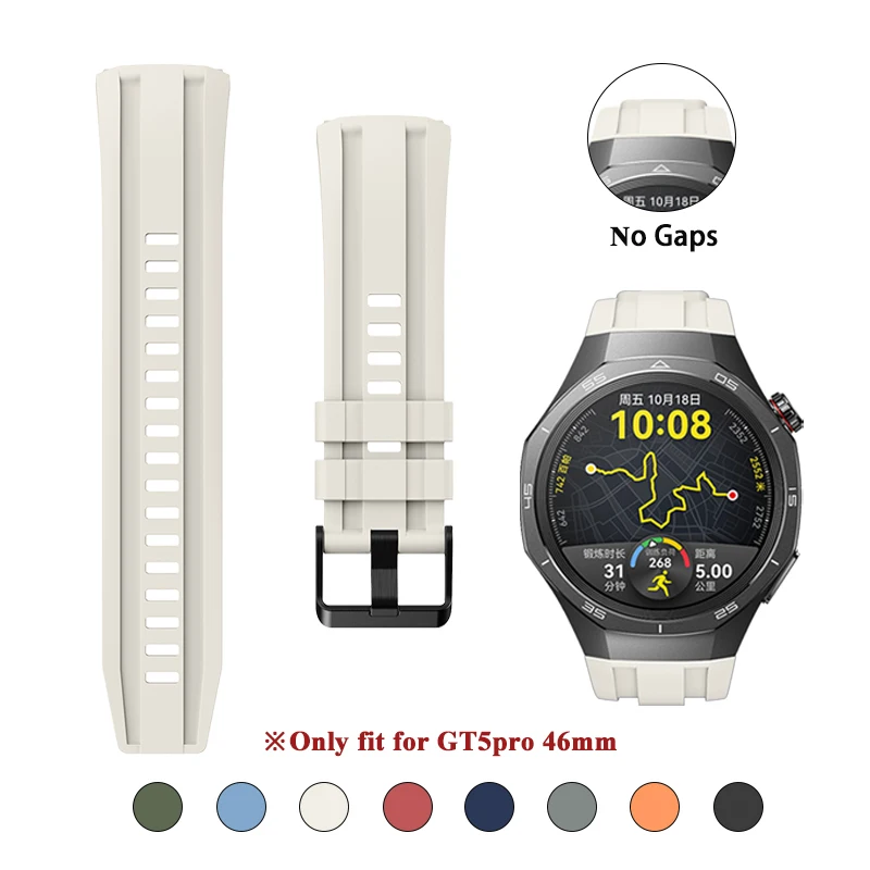 Bracelet Exquis pour Huawei Watch GT5pro 46mm, Design exclusif, Couverture Complète, Pas de Gaps