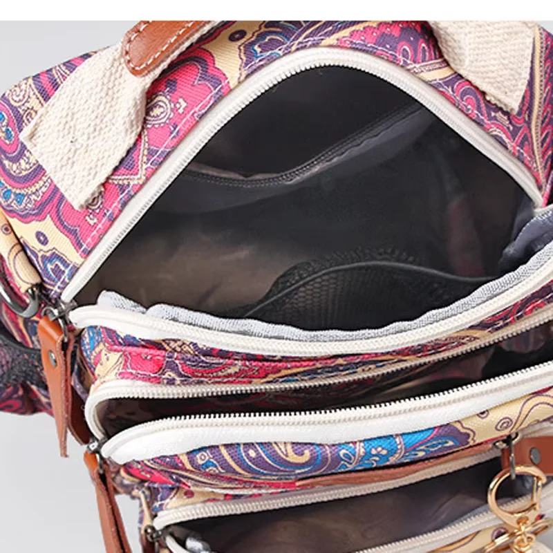 حقيبة الأم متعددة الوظائف ذات سعة كبيرة لتخزين زجاجات حفاضات الأطفال، حقيبة كتف كروس محمولة للنساء #5