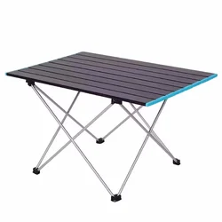 High Quality Foldable Aluminum Alloy Camping Table Outdoor Dinner Desk Party Picnic Bbq Portable Ultra Light Fold Desk