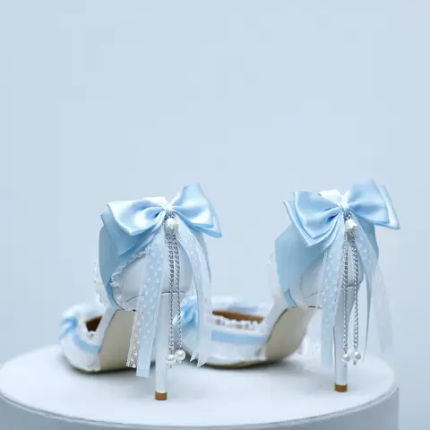 12 best sales नीली ऊँची एड़ी - №4