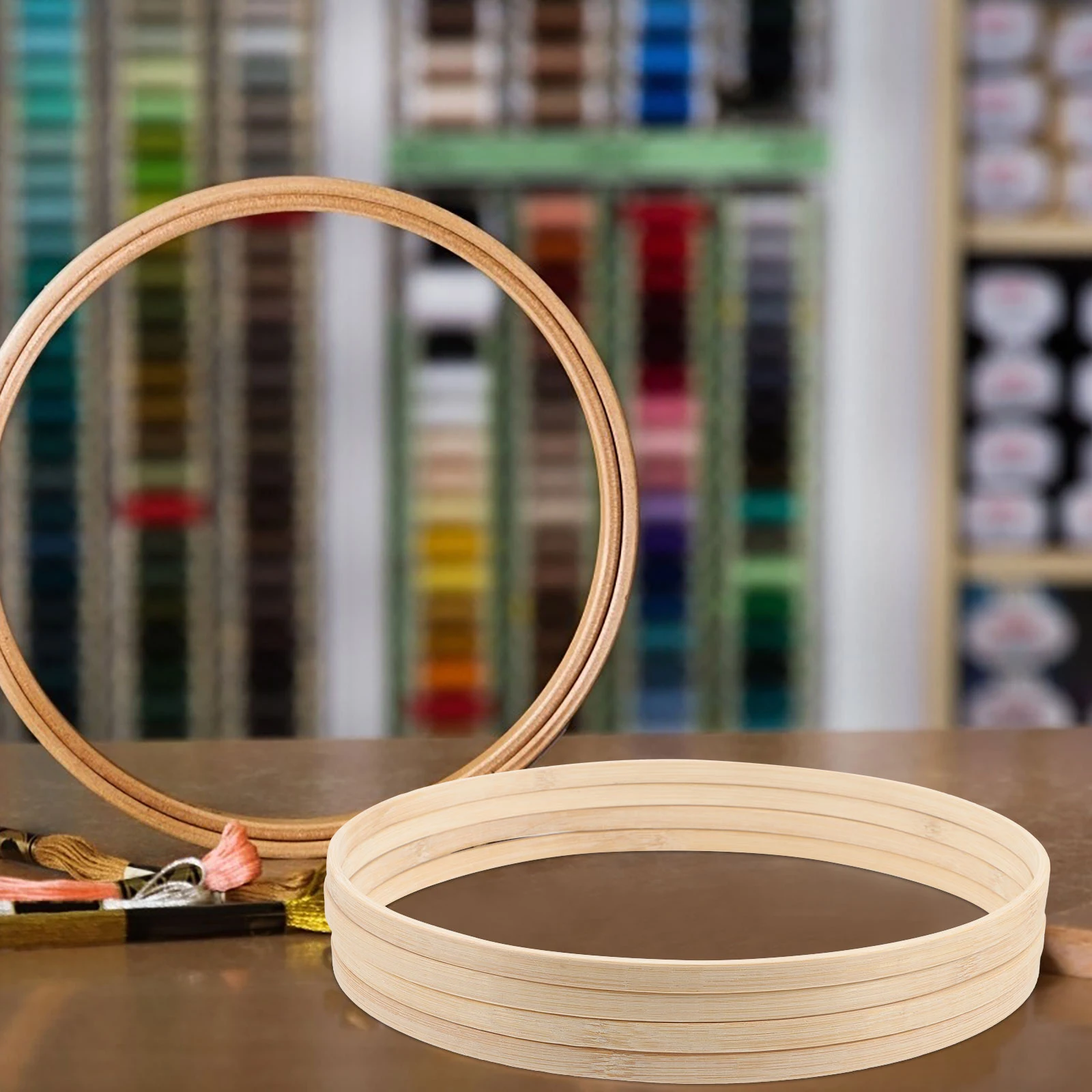 

12 Pcs Dreamcatcher Bamboo Circle DIY Accessories Handmade Round Rings Macrame Wall Hanging Home Decor Craft Project