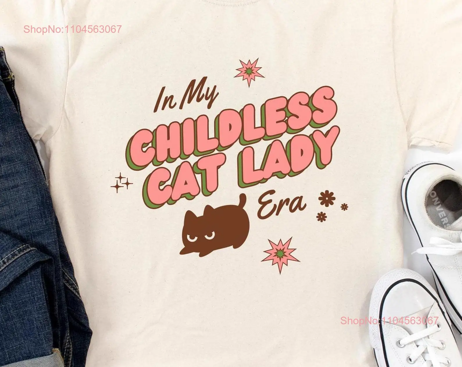 Childless Cat Lady T Shirt Childfree In my Era Social Democrat Leftist gifts Kamala Harris Pro Choice Political Election 2024