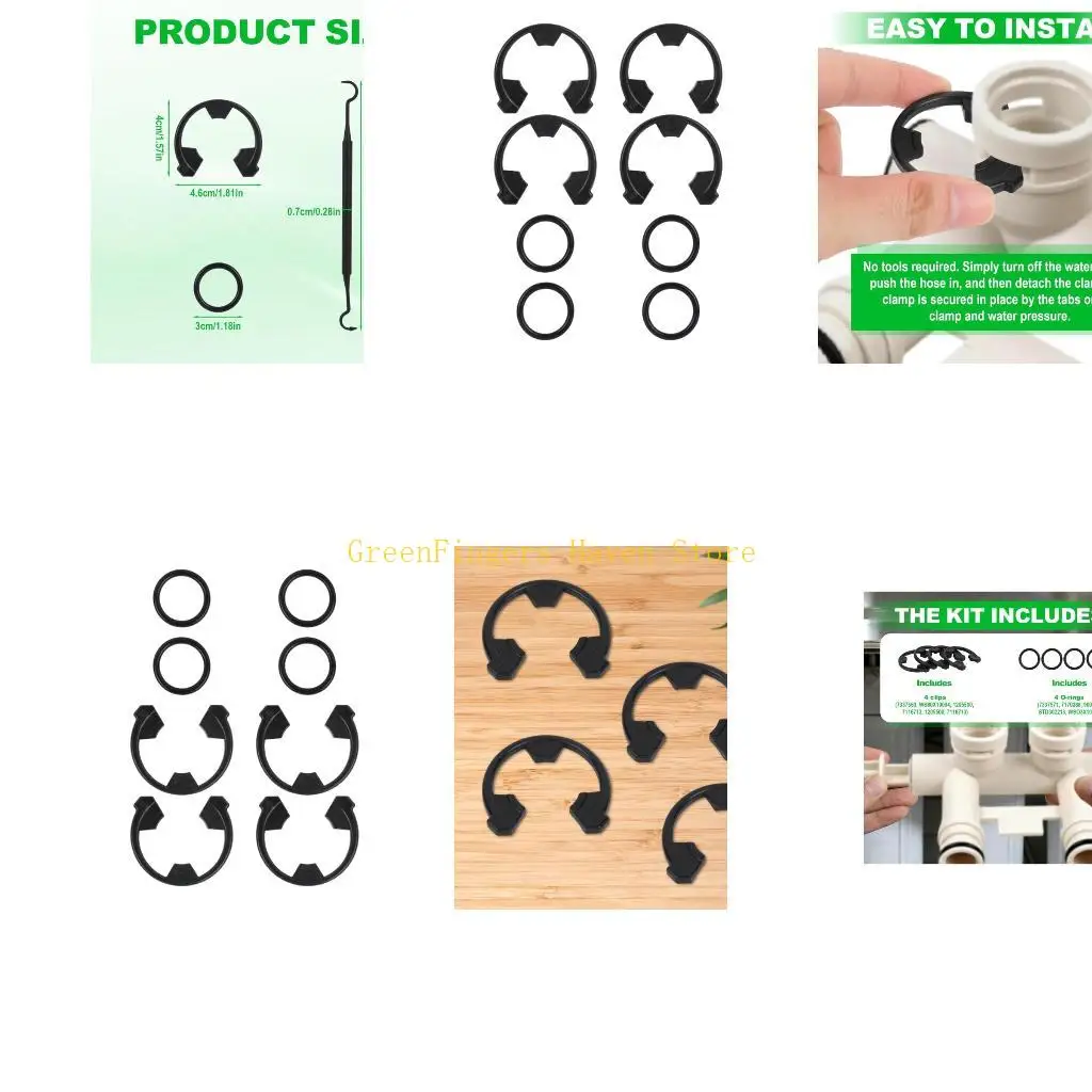 F68D Reliable Softener Valves Seal Maintenance Contains 4 Retainers 4 Gasket & 1 Removal Pin for Leak Proof Sealing Repair