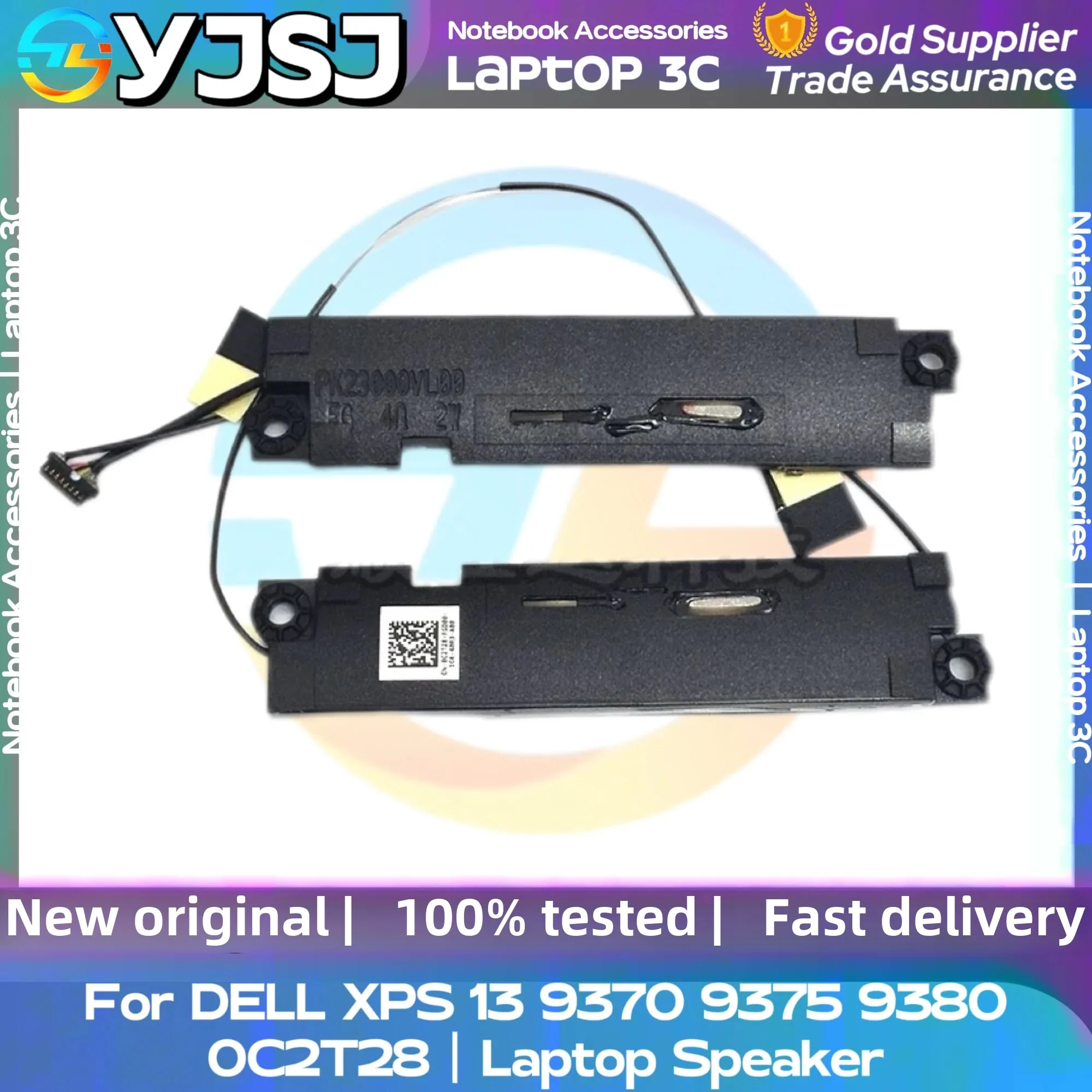 Novo alto-falante original genuíno para laptop dell xps 13 9370 9380 xps13 7390 9305 alto-falante embutido buzina áudio pk23000vl00 0c2t28