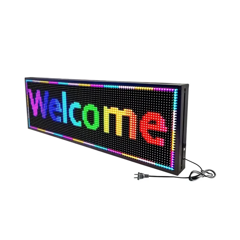 LED electronic advertising display P10 outdoor single and double color full color scrolling screen electronic bar screen