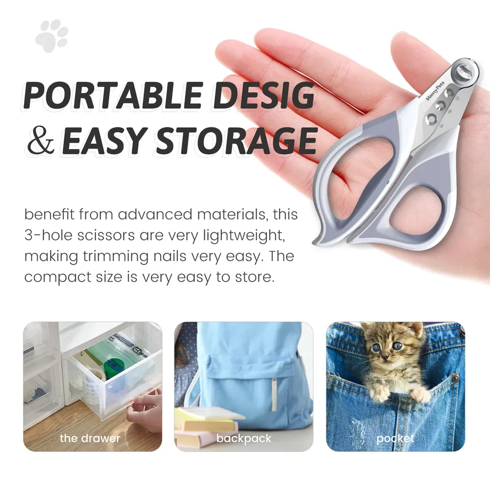 Cat Porous Nail Clippers Nail Supplies For Professionals Claw Sharpener For Dogs Round Hole Cat Cutter Grooming Care