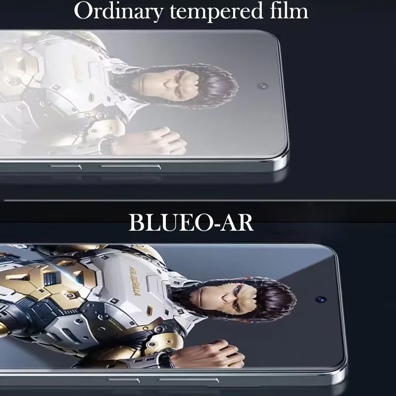 BLUEO AR Tempered Glass for IPhone 17/16 Pro Max Screen Protector 3D Anti-reflection AR HD Tempered Film